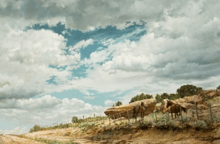 Landscape no.2 (Horses before the storm) , 1973