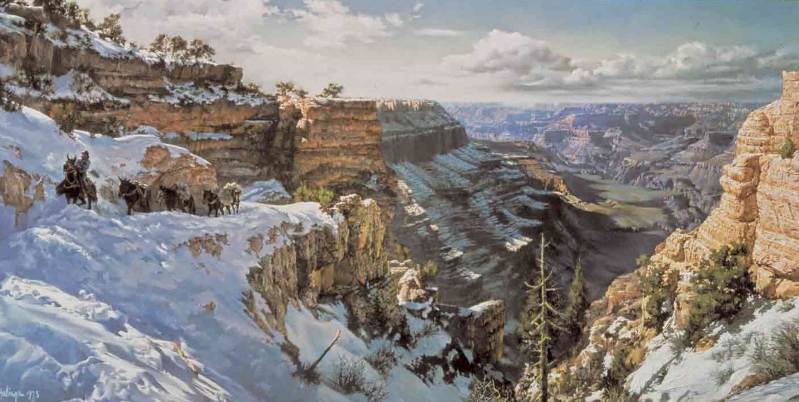 Kaibab-Trail-Winter by Clark Hulings