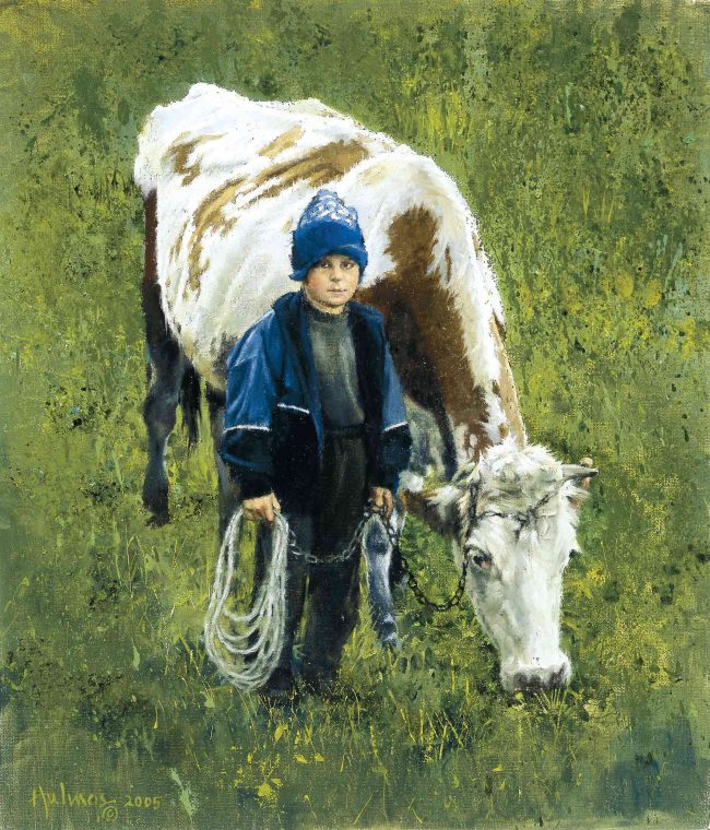 boy-with-cow by Clark Hulings