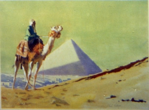 clark hulings-original art-egypt