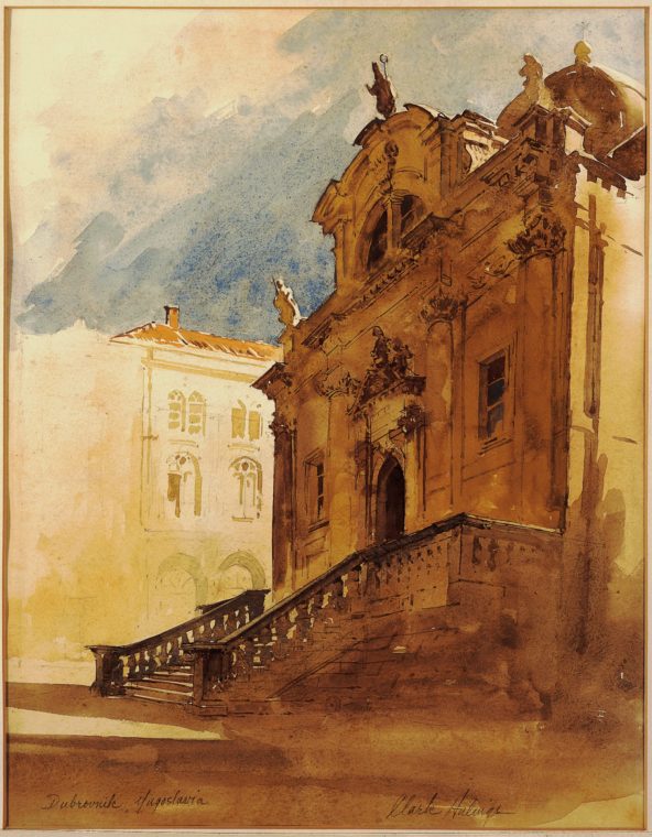 Dubrovnik Cathedral, by Clark Hulings