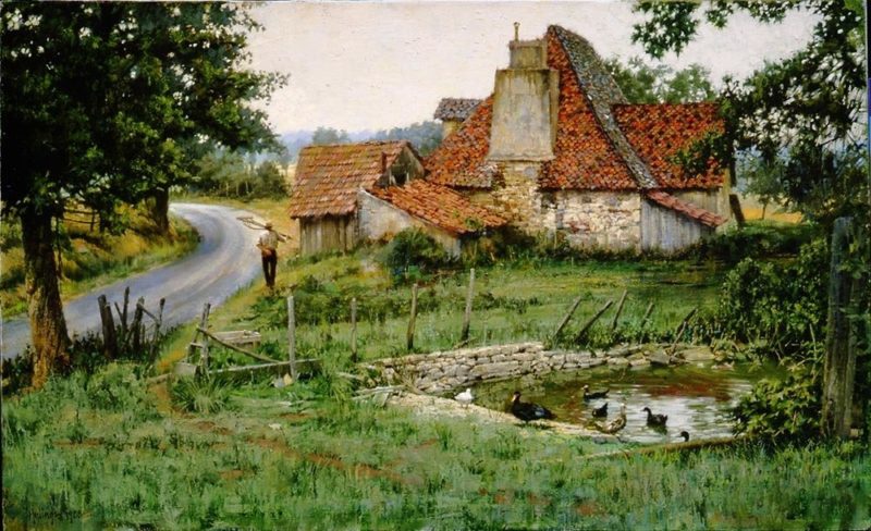 An Ancient French Farmhouse by Clark Hulings