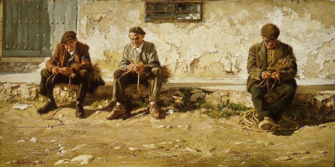 Rope Weavers of Belmonte, by Clark Hulings