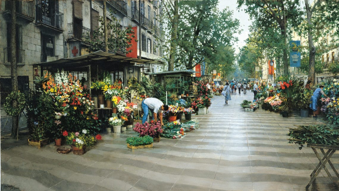 Las Ramblas, by Clark Hulings