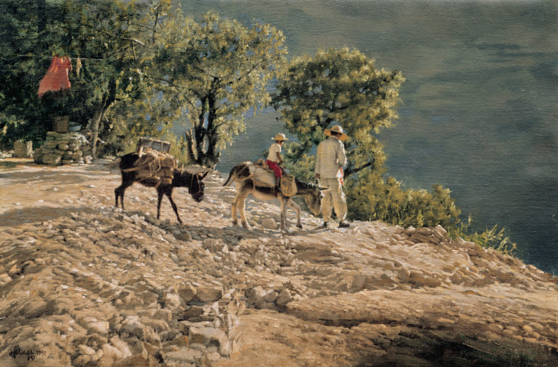 La Bajada,by Clark Hulings