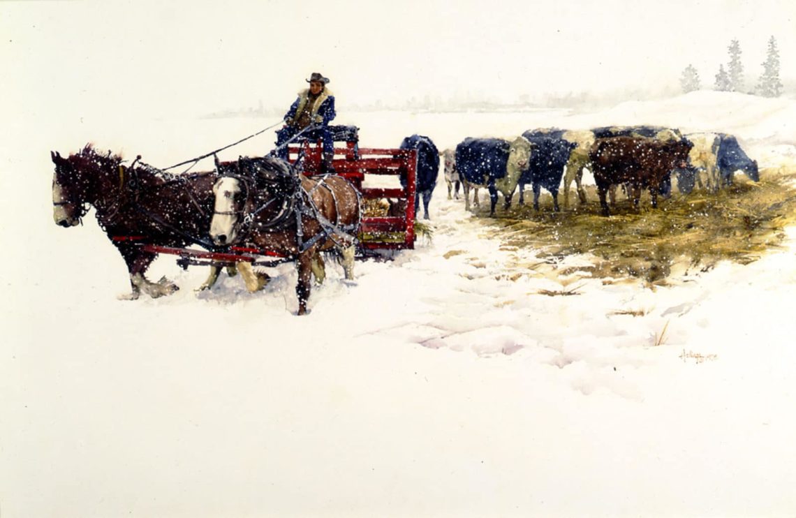 Montana Winter, by Clark Hulings