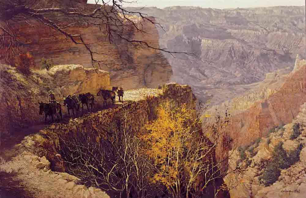 Kaibab Trail Fall 1, by Clark Hulings