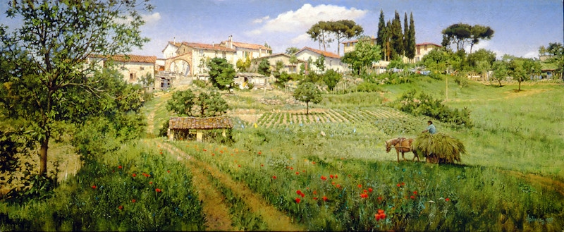 Tuscan Hill Village, by Clark Hulings