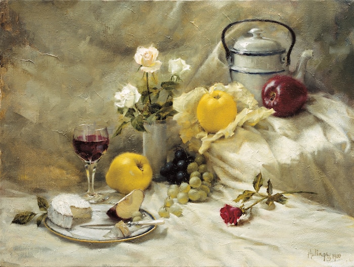 Still Life with Apples, by Clark Hulings