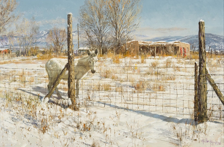 Burro Near Talpa NM, by Clark Hulings