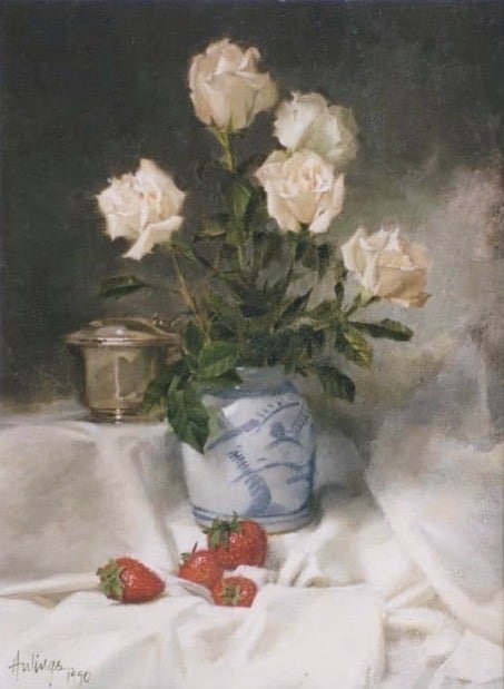 Still Life with Chinese Jar, by Clark Hulings