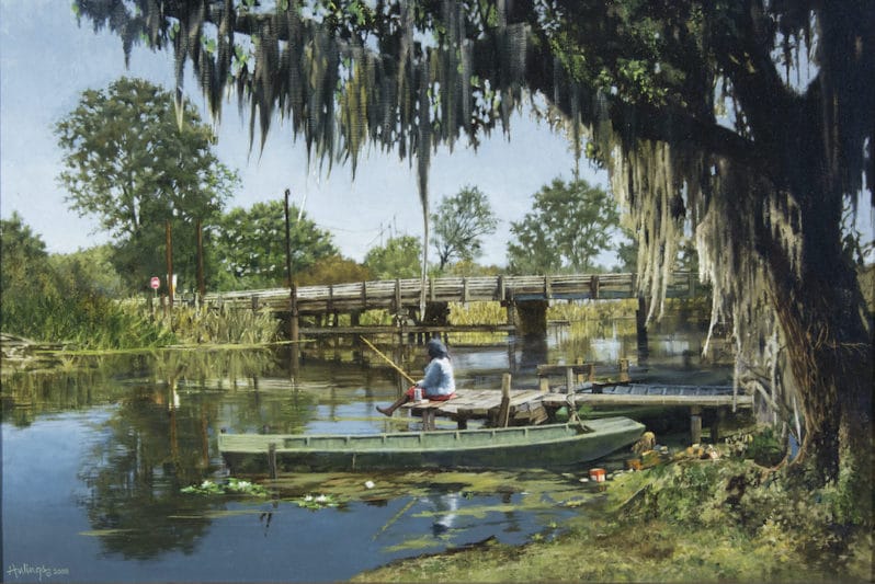 Bayou Fisherwoman, by Clark Hulings