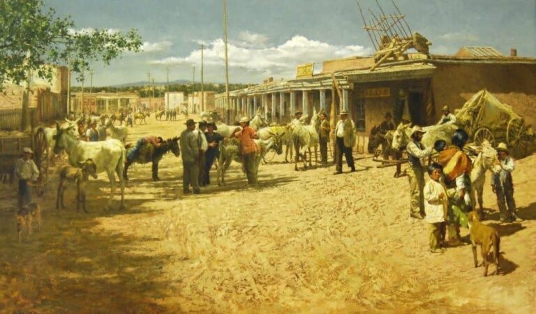 Impressions of Old Santa Fe, Clark Hulings