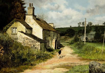 Cornwall, English Farmhouse, Clark Hulings