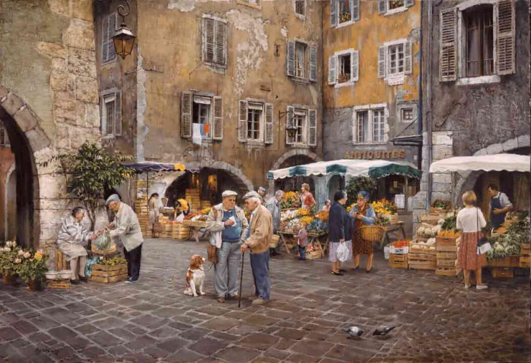 Annecy Market, Clark Hulings