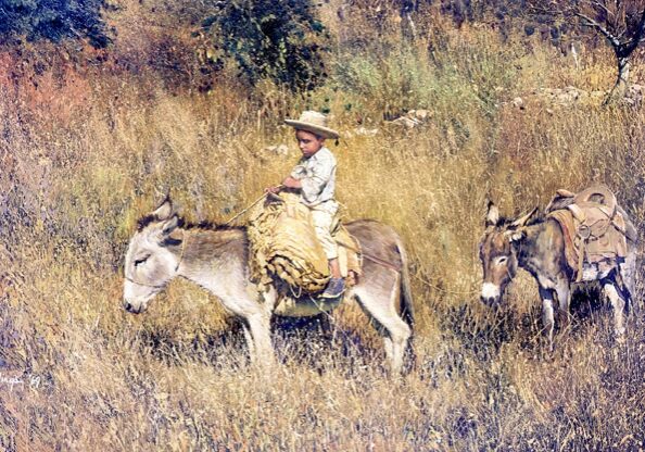 Boy on Burro - Pepito by Clark Hulings