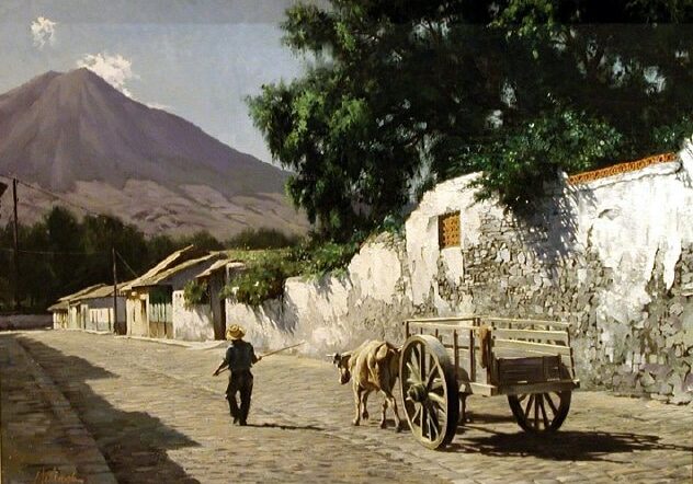 Bullock Cart, by Clark Hulings.