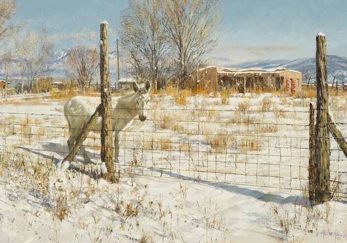 Burro Near Talpa NM, by Clark Hulings