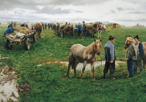 Horse Traders, by Clark Hulings