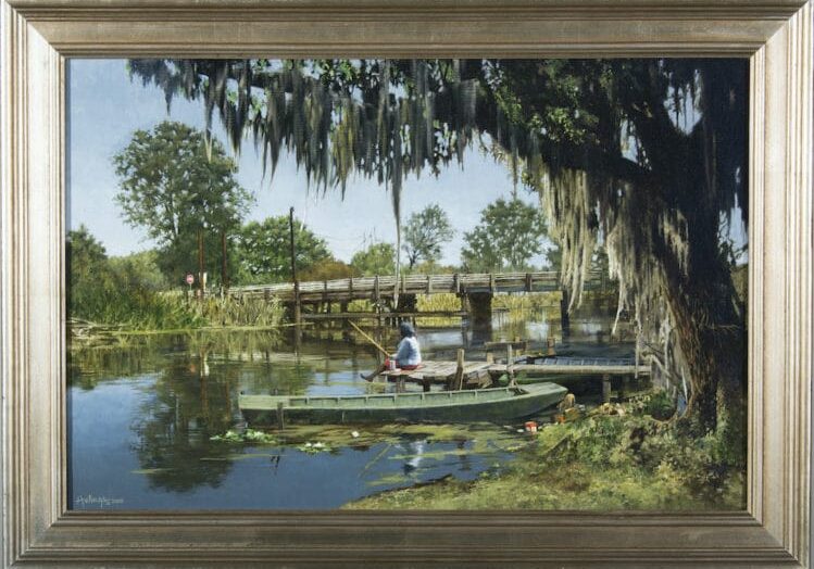 Bayou Fisherwoman, by Clark Hulings