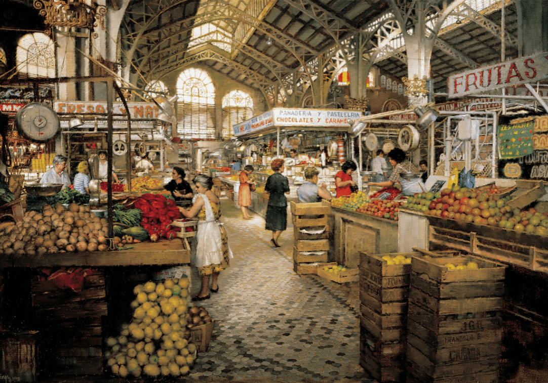 Interior Market Valencia, by Clark Hulings