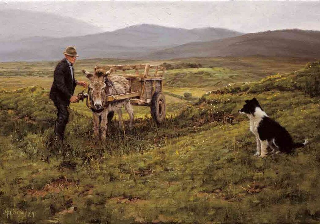 Irish Peat Man, by Clark Hulings