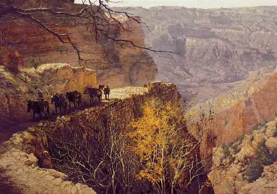 Kaibab Trail Fall 1, by Clark Hulings