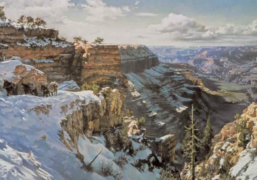 Kaibab-Trail-Winter by Clark Hulings