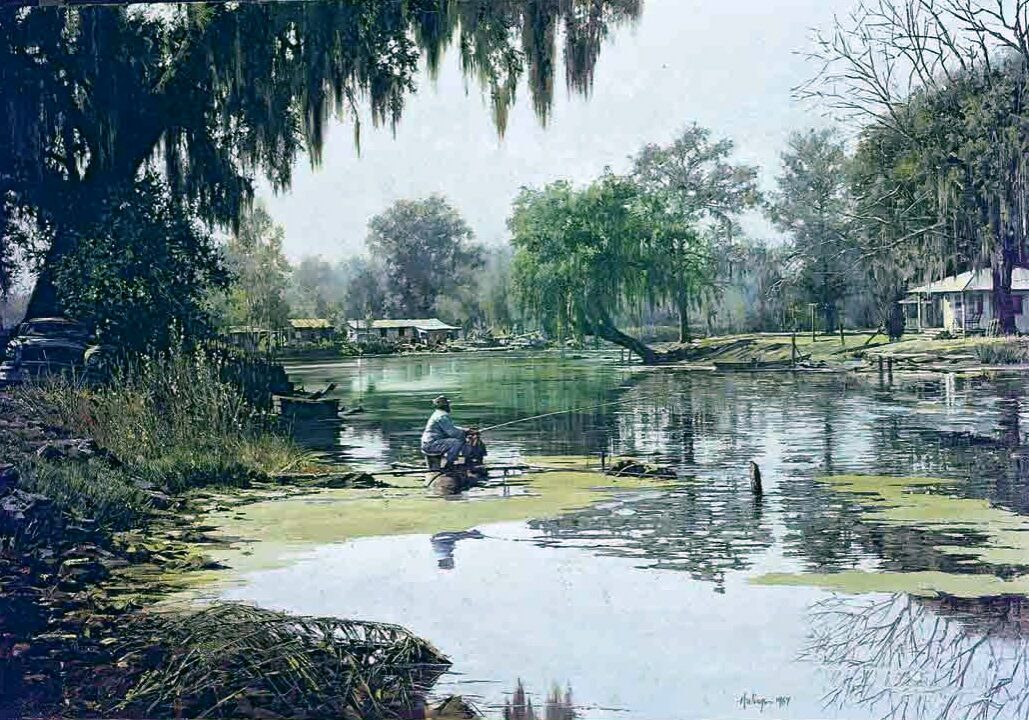 Louisiana Fisherwoman, by Clark Hulings