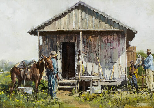 Mississippi Cabin, by Clark Hulings