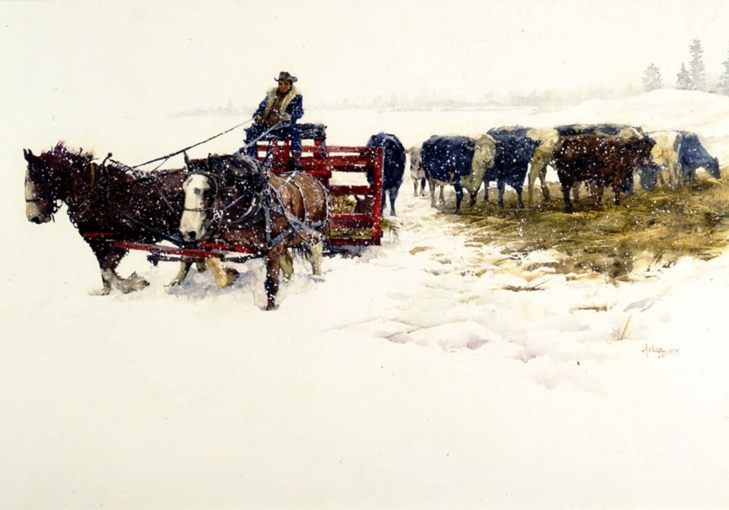 Montana Winter, by Clark Hulings