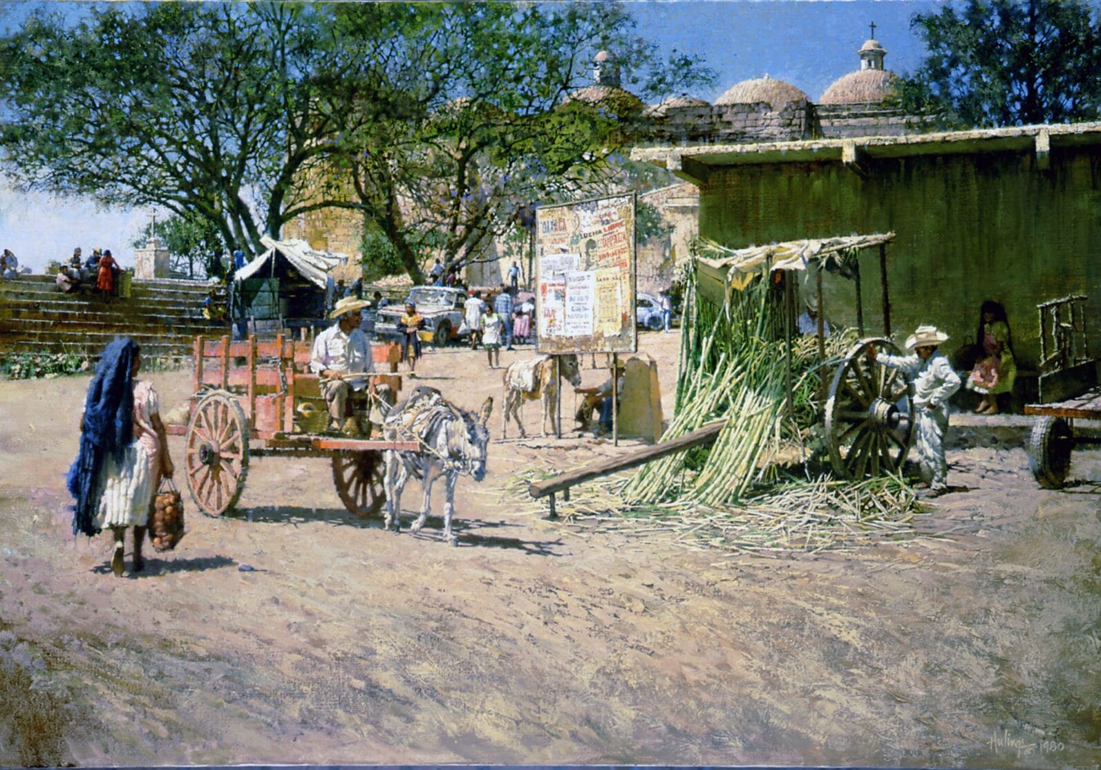 Sugarcane Vendor, by Clark Hulings