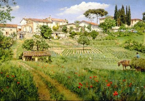 Tuscan Hill Village, by Clark Hulings