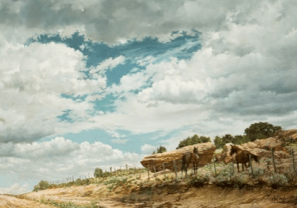 Landscape no.2 (Horses before the storm) , 1973